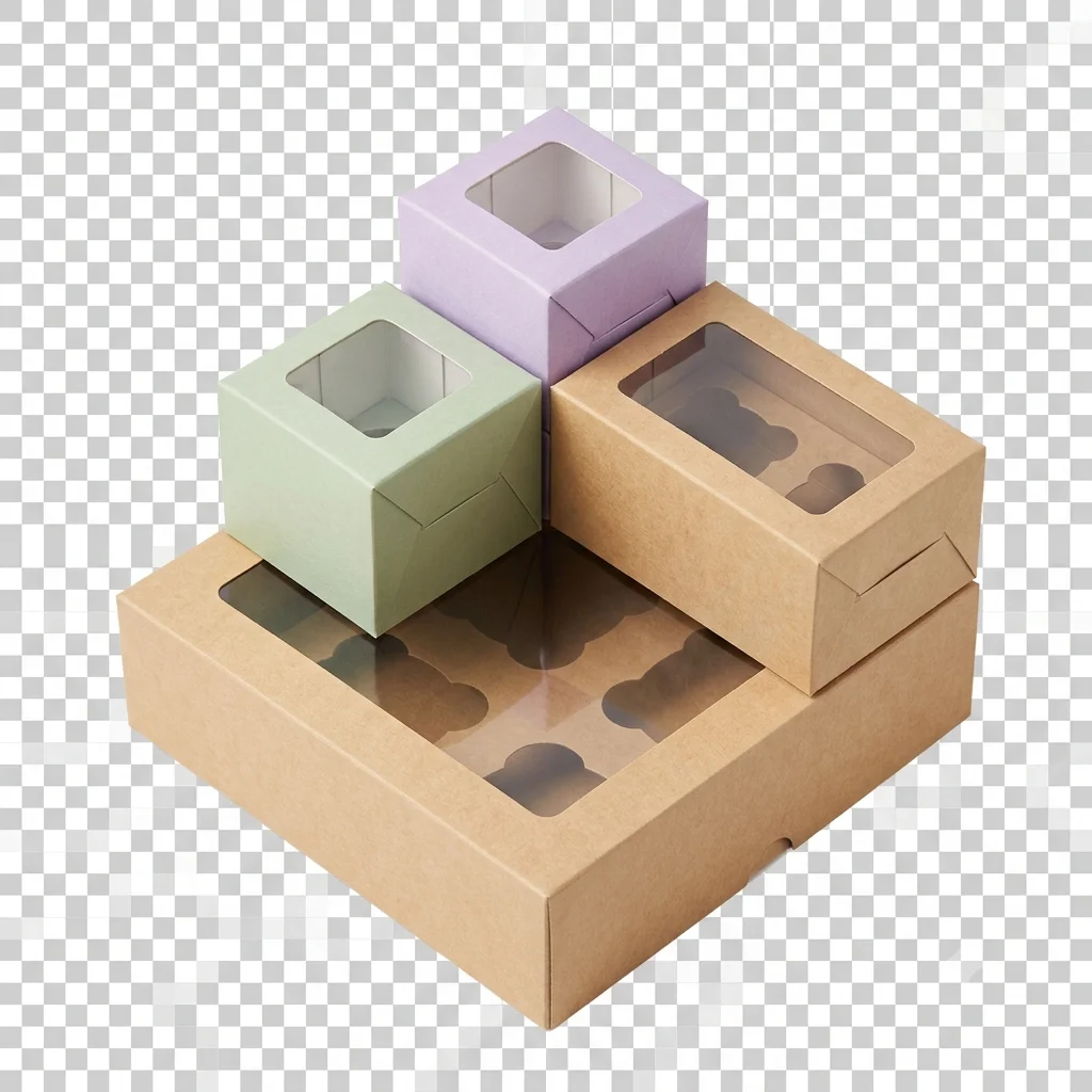 Cupcake Boxes 6 Pc